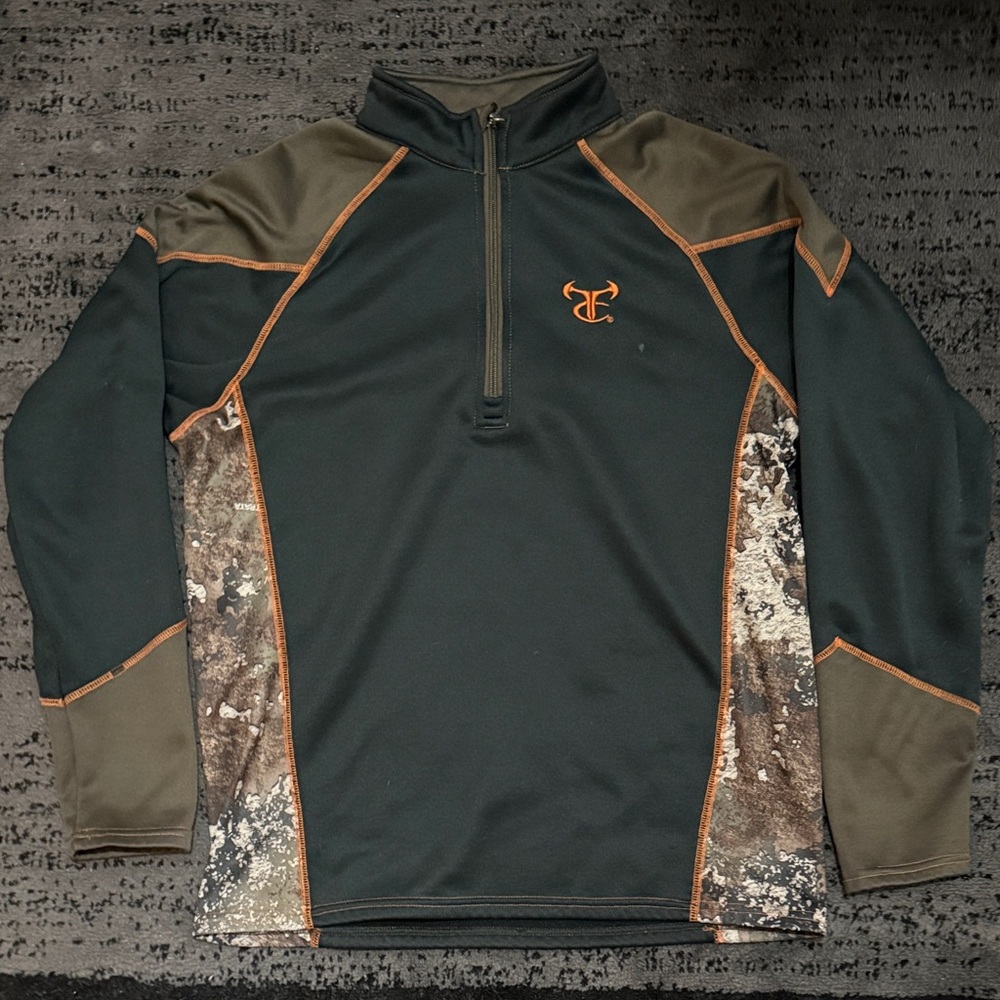 Men’s TrueTimber quarter zip fleece - M